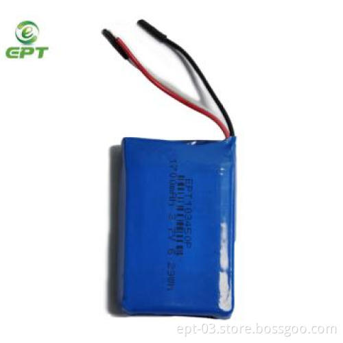 3.7V/1,700mAh Lithium ion battery / Lithium polymer battery